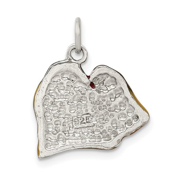 Sterling Silver Enameled Profile Shih Tzu Charm - Picture 3 of 4